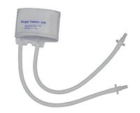 MABIS Infant Blood Pressure Cuffs, Single Use, Neonatal #3, Two Tubes, Latex-Free, 10 Count, White