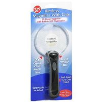 Walgreens Rimless Magnifier With Case, 1 ea