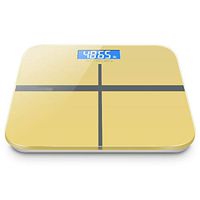 Beautiful girl's shop USB Charging Electronic Scale Charges Only 2 Times A Year. Electronic Scale Small Cute Weight Scale Household Small Body Scale Accurate Adult Weighing (Color : Gold)