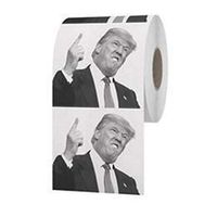 Overstep Toilet Paper Donald Trump Hand Tissues Paper Towels Rolls for Bathroom Kitchen, April Day Gag Gift