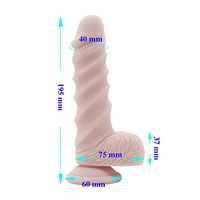 GLUSa 7.67 Inch Lifelike Dîld.ɔ with Strong Suction Cup Relaxation Massager Wand Masturbation Stick Jeans Dress
