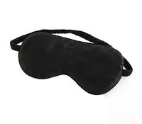 Maxfeel 100% Two Sides Pure Silk Eye Mask Soft Sleep Eye mask Blindfold (Black)