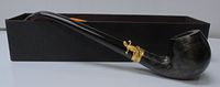 8" Churchwarden Pipe Wood Bowl and durable plastic Arm and mouth piece - pipM704