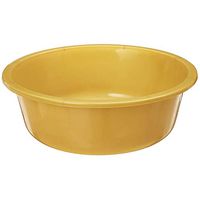Round Plastic Wash Basin 5 Quart, Gold (3 Pack)
