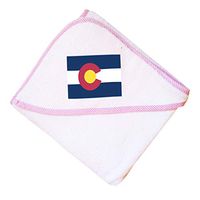 Colorado Boys-Girls Cotton Baby Hooded Towel - Pink, One Size