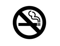 YWS Vinyl Sticker Decal - No Smoking Sign - Sticker Laptop Car Truck Window Bumper Notebook Vinyl Decal SMA5122