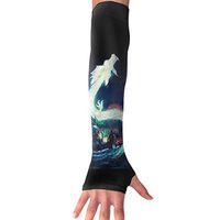 BaPaLa Dragon's Ascend Sports Arm Sleeves Cooling Or Warmer UV Sun Protection Compression Arm Sleeve for Women& Men Suit for Cycling,Running,Golf, Basketball,Football 1 Pairs