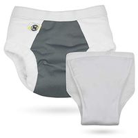 Hero Undies Bedwetting Overnight Protective Underwear (Size 2 (4-6 yrs), Slate with Insert Set)