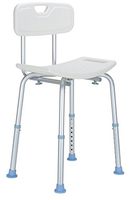 OasisSpace Shower Chair with Back, Heavy Duty Adjustable Shower Seat Stool - Medical Tool Free Anti-Slip Bathtub Seat Bench Lightweight and Durable for Elderly, Senior, Handicap, Disabled