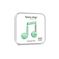 Happy Plugs Earbud Plus Wired - Fashionable Headphones with Microphone, 3.5 mm Headphone Jack (Mint)