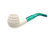 Mini Hand Carved Lattice Meerschaum Pipe