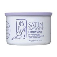 Satin Smooth Wax Honey With Vitamin E 14 oz. Jar (Pack of 8)