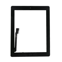 Black Touch Screen Digitizer Assembled with Home Button Strong Adhesive for iPad 3 3rd Generation A1416 A1403 A1430
