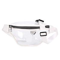 callm Women Girls Fashion Simple Transparent Pocket Bag Wild Chest Bag Messenger Bag