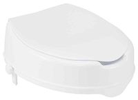 Drive Medical Raised Toilet Seat with Lock and Lid, Standard Seat, 6" 4"