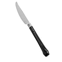 Reflections Duet Elegant Plastic Knives w/Black Handle 20 Per Pack