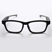 HMY Bone Conduction Smart Bluetooth Glasses, Blu-Ray Polarized Lens Music and Hands-Free Calling with Mic Compatible with Most Smart Bluetooth Phones,Black