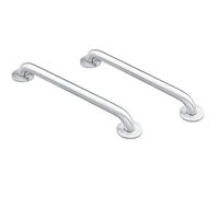Moen 8736 Home 36-Inch Bathroom Grab Bar, Stainless with Moen 8718 Home 18-Inch Bathroom Grab Bar, Stainless