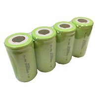 SC Size 1.2V 3000mAh 5C High Drain NiMh Rechargeable Battery Flat Top 4Pcs