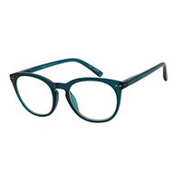 MARE AZZURO Round Stylish Reading Glasses with Spring Hinge Fashion Readers for Women 3.00