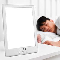 HOKONE Light Therapy Lamp,UV-Free 10,000 Lux LED Light Source,Touch & Button Control with 3 Color Modes and Adjustable Brightness.Timer Function,Standing Bracket for Home/Office/Sleep/Breakfast