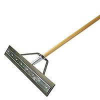 Ettore 53024 Double Edge Floor Squeegee with Wood Handle, 24-Inch