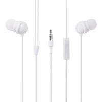 Lightweight Earbuds with Mic for iPhone and All 3.5mm Plug Cellpone Earbuds with Bass