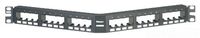 Panduit CPPA24FMWBLY Angled 24-Port Flush-Mount Patch Panel, Black