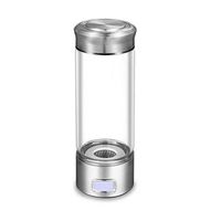 LOVEPET Portable 3-Minute Hydrogen-Rich Water Bottle Rechargeable High Concentration Hydrogen Water Generator Glass Bottle Anti-Aging Anti-Oxidation Kettle 500ml