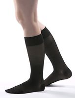 Allegro 15-20 mmHg Premium Italian Sheer Knee High Sock (Black) 2