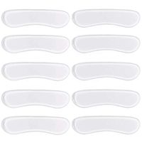 12 Pairs Clear Silicone Heel Grips Liner Inserts Shoe Cushion Pads Stickers for Men and Women's Loose Shoes, Shoes Too Big, Improved Shoe Fit and Comfort