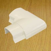 Flat Elbow Joint for Smooth Mould Hinged Cable Raceway With Adhesive Back (width 1.22" x height 0.5")