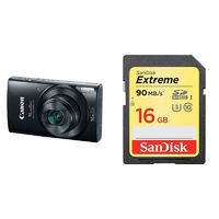 Canon Digital Camera - Wi-Fi & NFC Enabled (Black) With 16GB Memory Card