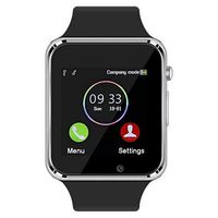 Wzpiss Smart Watch Bluetooth Smartwatch Touchscreen Wrist Watch Sports Fitness Tracker with Camera Pedometer SIM/SD Card Slot Compatible Samsung Android iPhone iOS for Kids Women Men (Silver)