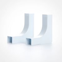 Quest FIC-41412 Raceway Inside Corner 1/2" White 2 Pcs.