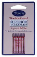 Superior Threads 90/14 Superior Topstitch Needles, 132-90/14-pink