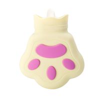 Creative Bear Palm Shape Hot Water Bottle,Mini Portable Silicone Hot Water Bag,Hot & Cold Therapy,Great for Menstrual Pain Relief for Women,Arthritis, Headaches,Kids and Gifts