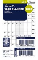 Filofax 2020 Mini Horizontal Planner Refill, Monthly, Jan 2020- Dec 2020, 4.125 x 2.625 inches (C68101-20)