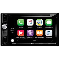 Jensen VX4024 2 DIN 6.2" Double DIN Touchscreen DVD Receiver with CarPlay (Renewed)