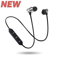 SirTech Bluetooth 4.2 Earbuds Wireless Headphones Bluetooth Headset Sport Earphones for Running Wireless Earphones Noise Canceling Headphones with Microphone (Silver)
