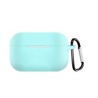 Shan-S Compatible for AirPods Pro Case, Shockproof Protective Premium Soft Silicone Cover Chargeable Headphone Case Skin with Anti-Lost Carabiner for AirPods Pro 2019 Wireless Charging Case