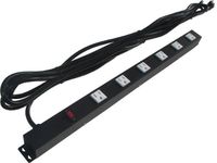 24" 6 Outlet Metal Power Strip