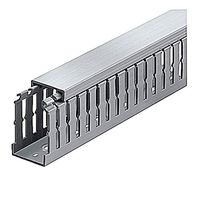 Thomas & Betts TY1X2NPG6 Ty-Duct Wiring Duct Narrow Slot 1" x 2" Rigid PVC, Gray (6 Feet)