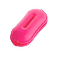 SimplylinSilicone Mini Earphone Holder Carrying Hard Case Winder Stretch Earbud Storage (Pink)