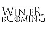 Winter Is Coming Game of Thrones Decal Vinyl Sticker|Cars Trucks Vans Walls Laptop| Black |7.5 x 3 in|CCI1288