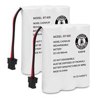 QTKJ BT-905 Rechargeable Cordless Handset Phone Battery Compatible with Uniden BT905 BT800 BT-1006 BP-905 P-P501 BP-905BBTY-0444001 BBTY-0449001 (2-Pack)