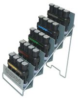 CanDo VariGrip Hand Exercisers,yellow, red, green, blue, black ,With metal rack