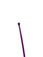 Industro 8" Nylon Cable Ties, Purple - 25 Pack