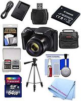 Canon Powershot SX420 IS 20 MP Wi-Fi Digital Camera with 42x Zoom (Black) Includes: Canon NB-11LH Battery & Canon Charger + 9pc 32GB Deluxe Accessory Kit w/ Extreme Electronics Cloth