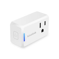 Kisslink Wi-Fi Smart Plug Mini, Compact Design, Works With Amazon Echo, No Hub Required, Remote Control & Scheduling On App, UL Certificated